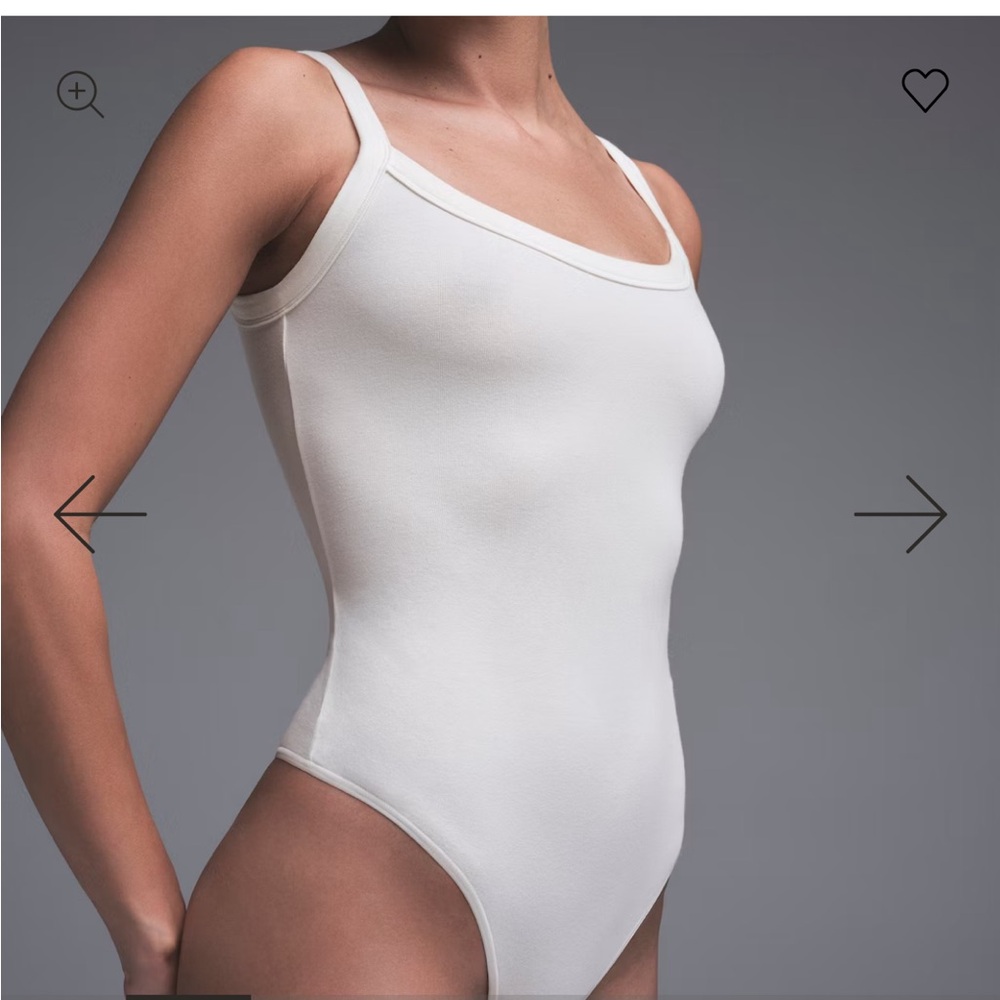 Skims scoop neck jersey bodysuit